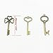 PeaceJoy Mixed Set of Large Skeleton Keys in Antique Bronze, Set of 30 Keys