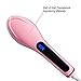 Hair Straightener Brush Anti Static Ceramic Heating Detangling Hair Brush Faster Straightening Styling Tools Hair Straightening Iron Pink Color