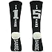 BABIBEAN Youth Kids Professional Soccer Football Futbol Socks Black/White 8-12 Age