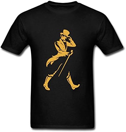 VEBLEN Men's Johnnie Walker Design Cotton T Shirt