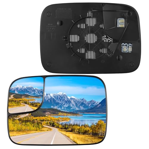 BDFHYK Driver Side Heated Mirror Glass Compatible with Dodge 2005-2008 Ram 1500…