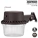 TORCHSTAR LED Barn Light, Dusk to Dawn Area Lights with Photocell, Outdoor Security Flood Lighting, ETL & FCC Listed, IP65 Waterproof, Aluminum, 110-277V, Garage, Yard, 3000K Warm White, Bronze