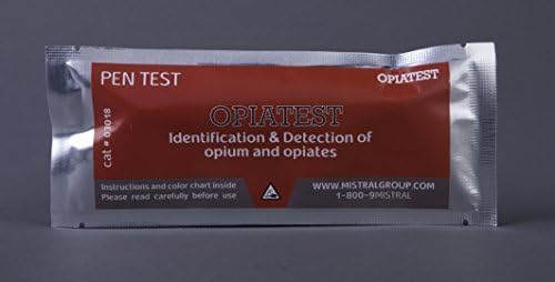 Mistral Opiates PenTest Drug Identification and Narcotic Residue Detection Kit (5 Pen Tests)(Multiple Quantities) Detects Traces Of Codeine, Morphine and Opium by Mistral Security