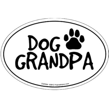 Prismatix Decal Cat and Dog Magnets, Dog Grandpa