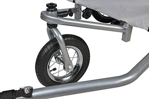 Enjoi Pet Bike Trailer Dog Cat Bicycle Carrier Stroller Jogger Shopping Cycling Wagon (Grey & Blue)