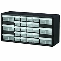 Akro-Mils 10126 26 Drawer Plastic Parts Storage Hardware and Craft Cabinet, 20-Inch by 10-1/4-Inch by 6-3/8-Inch, Black