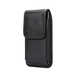 Mobiele telefoon riem Holster heuptas, mobiele telefoon heuptas voor mannen, 5.3″/6″ universele verticale lederen flip cover telefoon riemclip case kaarthouder Pouch Carry portemonnee Fanny Pack met karabijnhaak lus