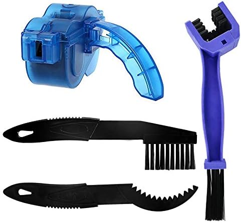 REAMTOP Bike Chain Scrubber Chain Brush Chain Gear Cleaner Bicycle Clean Tool Set Bike Maintenance Care Cleaner Accessories for Cycling Bikes Road Bikes Mountain Bikes MTB
