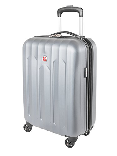 Swiss Gear Chrome Hardside Spinner International Carry-On Luggage 20-Inch, Silver