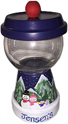 Personalized Snowman Family Faux Gumball Machine