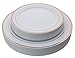 Exquisite Reflective Plastic Plates-60 Peices Premium Heavyweight Plastic Dinnerware (30-10.25