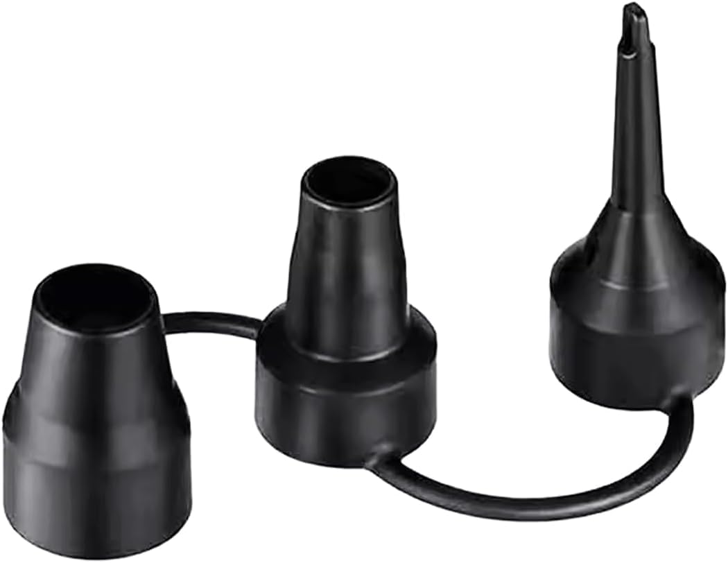 Photo 1 of 3 Sizes Air Pump Replacement Nozzles, Black Air Pump Nozzles Head for Inflatables, Air Pump Inflator Adaptor Accessory for Partial Air Bed,Air Mattress, Plastic Air Pump Inflator Adaptor Accessories
