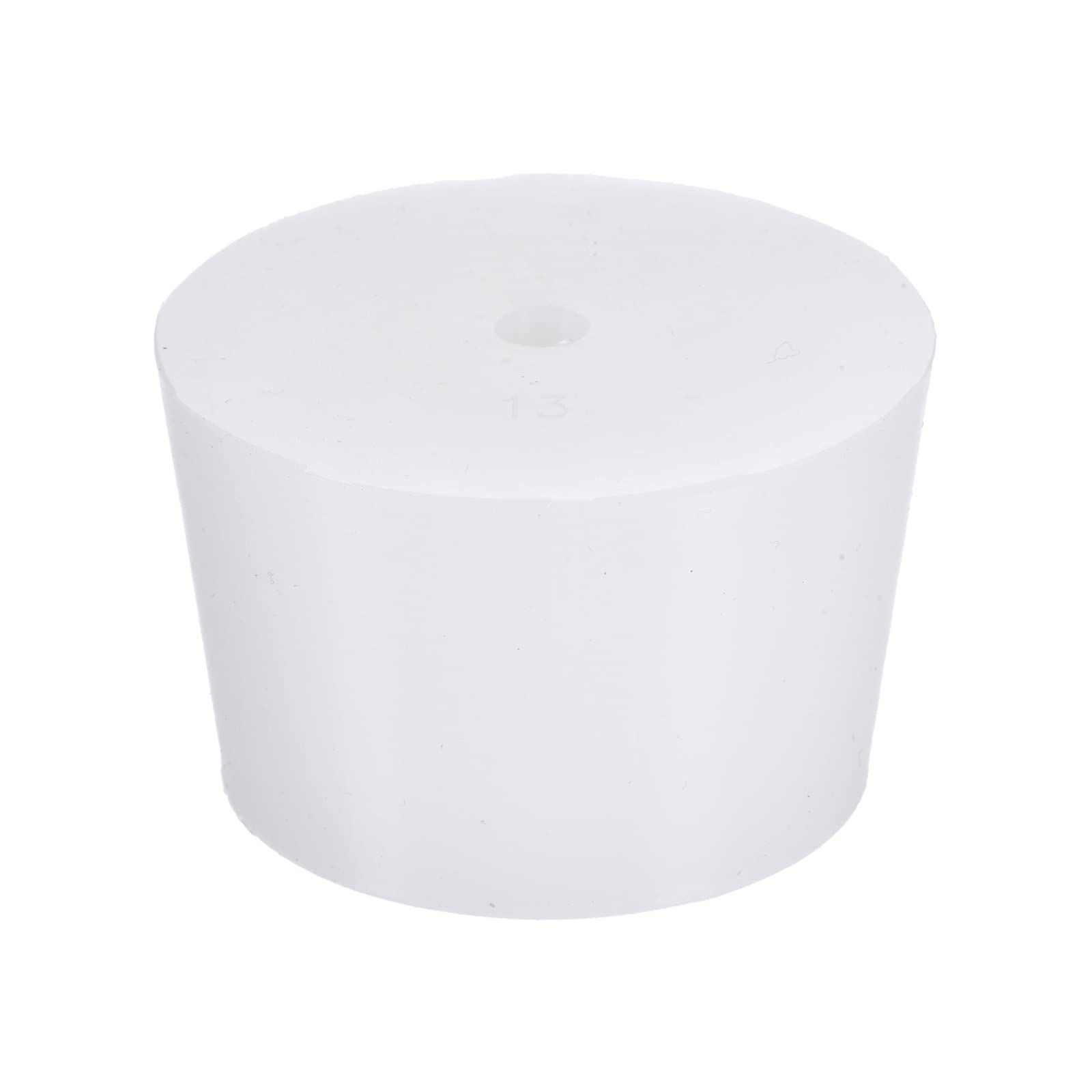 YOKIVE Silicone Rubber Stoppers with Hole, Tapered Plugs with High-temperature Resistance | Protect Hole, Great for Lab Industry (White, 56mm to 66mm) — image 1