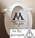 Ministry of Magic Toilet Harry Potter Decal Sticker Vinyl Die Cut Decal Sticker for Toilet Decoration