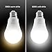 AXTEE Smart Light Bulb Dusk to Dawn Sensor Led Light Bulbs Indoor/Outdoor E26 Base Socket Auto On/Off Lighting Lamp 9W (3000K, 2 Pack)