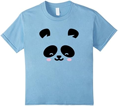 Kids Cute Happy Little Panda Shirt for Girls Kids Women 6 Baby Blue