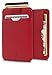 Vaultskin CHELSEA Mens RFID Blocking Slim Leather Card Wallet - Minimalist Front Pocket Cardholder in Carmine Red