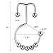 Amazer Brushed Nickel Double Shower Curtain Hooks, 12Pcs Stainless Steel for Bathroom Rods