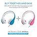 Kids Headphones Volume Limited Foldable Wired Children Headphones with Microphone and Music Sharing for Boys Girls Children (Blue)