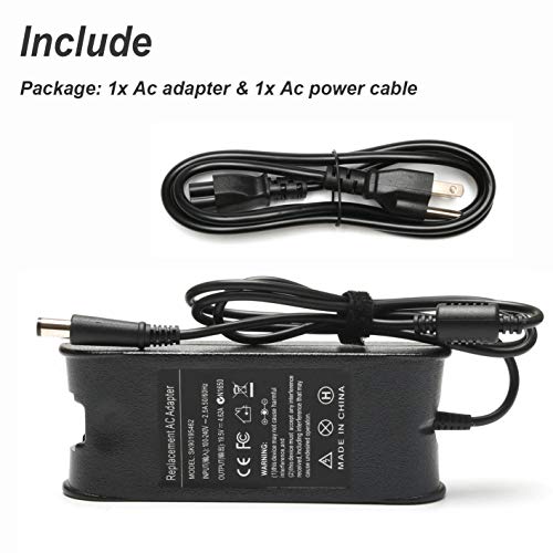 VUOHOEG 90W 19.5V 4.62A Ac Adapter Laptop Charger Replacement for Dell Inspiron N4010 N4110 17R N7010 N7110 N5010 N5011 N5030 N5040; P/N: PA-10 PA-3E PA10 with Size 7.4x5.0mm Power Supply Cord Plug - Thumbnail 5