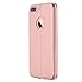 iPhone 8 Plus Case, iPhone 7 Plus Case, LONTECT Slim Thin View Window PU Leather Flip Case with Smart Unlock Metal Slide Touch for Apple iPhone 8 Plus /iPhone 7 Plus - Rose Gold