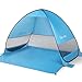 Glymnis Pop Up Beach Tent Sun Shelter Beach Shade Tent with Portable Sun Shade UPF 50 for Outdoor Activities Beach Traveling Blue