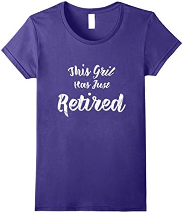 Womens This Girl Has Just Retired 2017 Funny Retirement T Shirt Medium Purple
