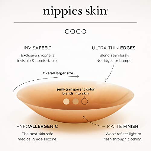 image for Nippies Skin Ultimate Adhesive Nipplecovers Pasties and Travel Case - 