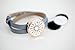 The Oil Collection Rose Gold Essential Oils Diffuser Wrap Bracelet (Stainless Steel) (Gray Leather - Arrows)