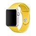 Yearscase 38MM Soft Silicone Sport Replacement Band for Apple Watch Series 1 2 3, M/L Size - Yellow