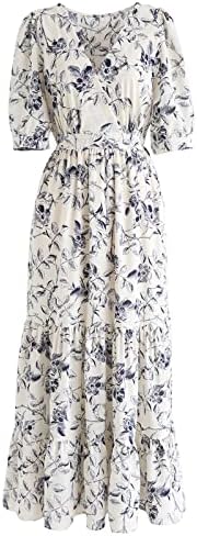 berrygo women's boho v neck ruffle floral wrap maxi dress BerryGo Women's Wedding Guest Ruffle Maxi Dress Wrap Maternity V Neck Bridesmaid Long Flowy Party Dress Apricot XL at Amazon Women's Clothing store