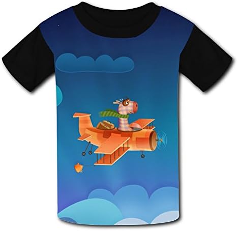 Wcpol I'm Flying A Plane Children's 3D Tee Shirt Top Tees Short Sleeve for Boys M