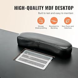 VEVOR Manicure Table, Nail Table Station with
