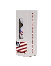 Pelotas de golf de logística geodésica (una docena), pelotas de golf de larga distancia, las mejores pelotas de golf, para papá, para él, pelotas de golf blancas, EE. UU., Bandera de EE. UU., Bandera