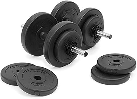 SHMPBJ 10Kg Dumbells Set Ajustable Mano Hombres Mujeres para ...