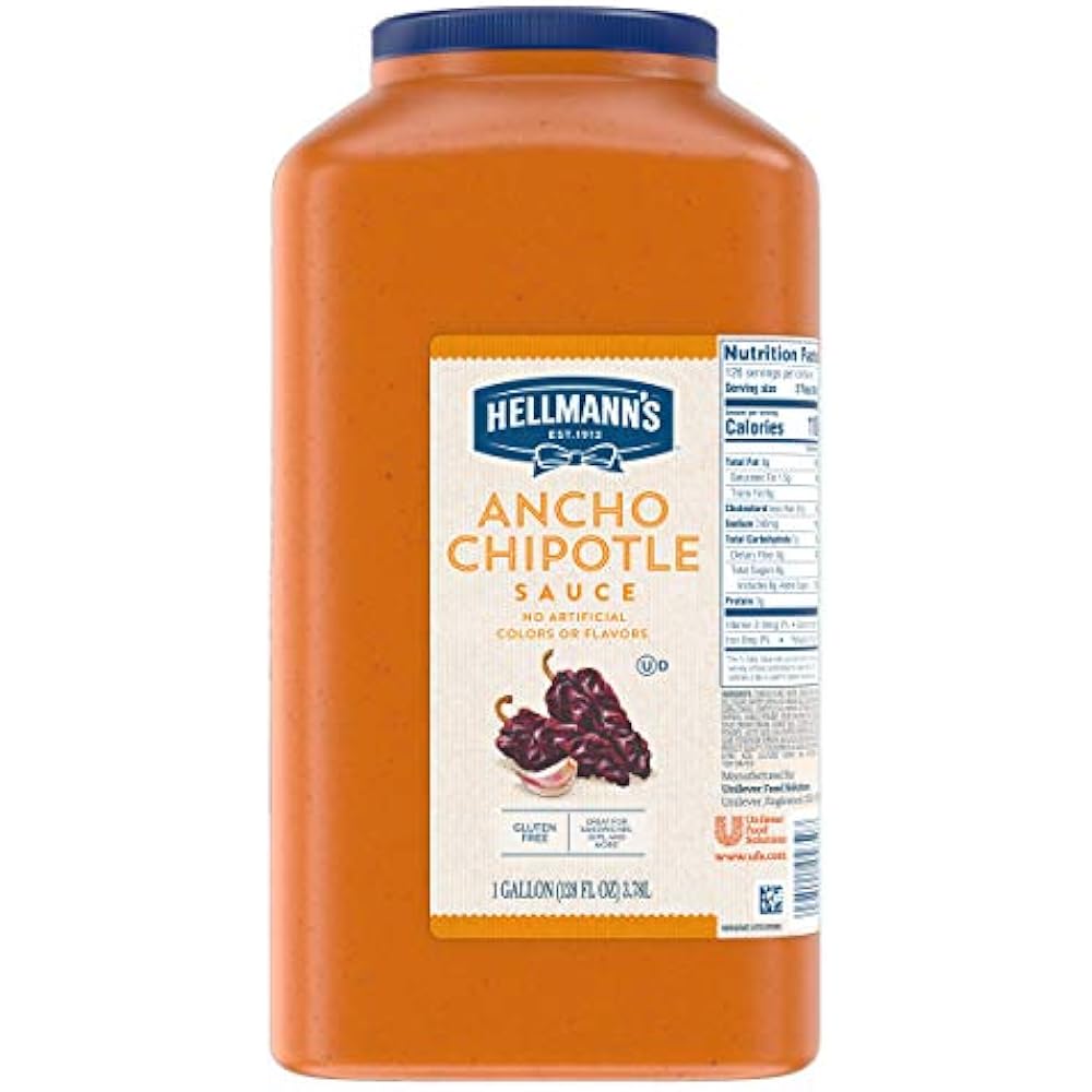 Hellmann's Real Hot Sauce Ancho Chipotle Jug Vegetarian, Gluten Free