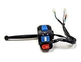 Complete Assembly Left Side Control Switch (High Low Beam, Turn Signals, Horn) with Brake Switch and Lever for Tao Tao ATM 50 / GY6 50cc Scooters