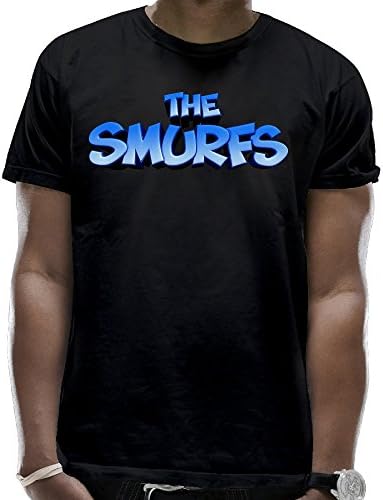 Adult Printed Shirt Smurfs 2016 Design Own Black