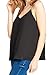 Ollie Arnes Women Sleeveless Flowy Chiffon Tank Top Strappy Cami Swing Top