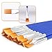 UPINS 60 Pcs 9mm Wide Flat Paint Brushes Set with Nylon Hair, Small Brush Bulk for Detail Painting Short Plastic Handle Acrylic Oil Watercolor Fine Art Painting for Kids Students Starter Adults Artis