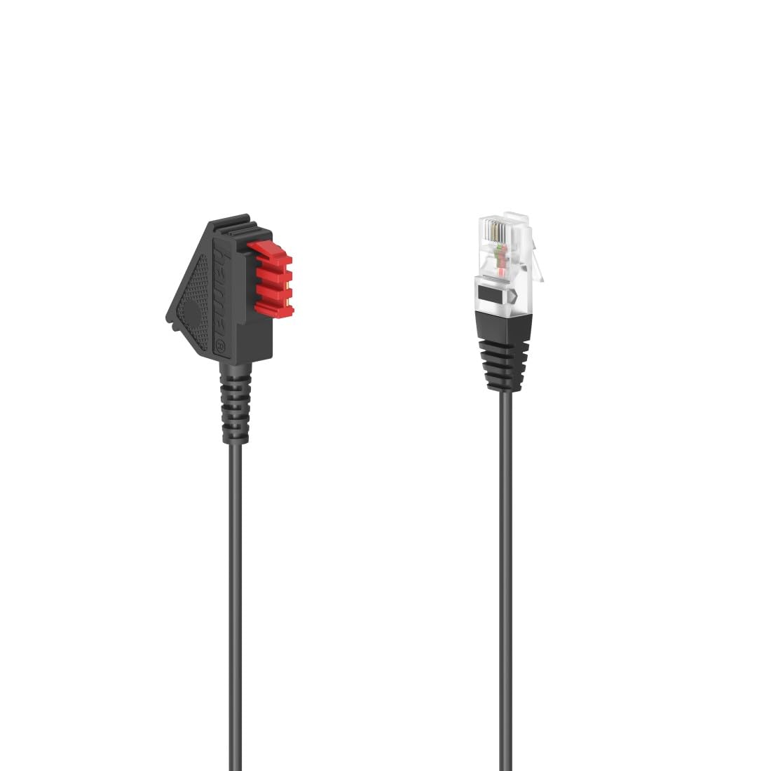 Hama 10m DSL Box Cable TAE-F Male to Modular Plug 8p2c Black