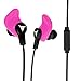 Decibullz - Contour Custom Fit Earphones, Easily Fitted to the Exact Shape of Your Ear, These Sportbuds Never Fall Out (Pink)