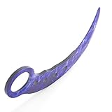 MASALONG Training Unsharpened Knife Karambit Dull Blade (Universe Blue)