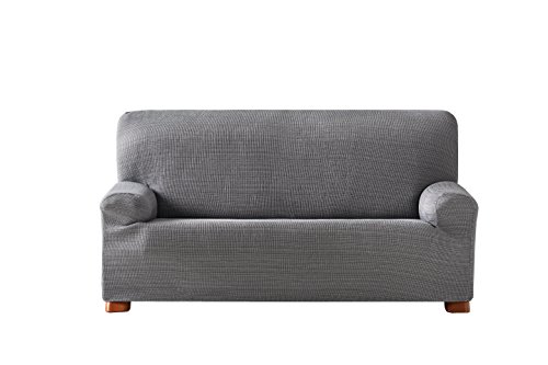 Eysa Aquiles Elastic Sofa Cover 2-Seats, Polyester-Cotton, grey, 37 x 29 x 7 cm