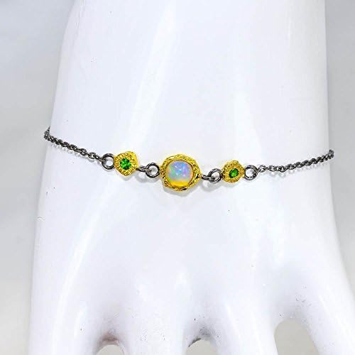 Handmade Opal Sterling silver Bracalets