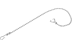 MECCANIXITY Toilet Flapper Chain, 26cm Toilet Handle Lever Lift Flush Replacement Ball Chain, 304 Stainless Steel Pack of 3