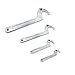 C Spanner Tool Adjustable Hook Wrench 32-76mm / 1-1/4-3-Inch Chrome Vanadium (Medium)