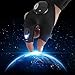 Mural Art Anti-Slip Half Finger Gloves LED Flashlight Luminous Multipurpose Glove for Repairing and Working in Darkness Places, Outdoor Sports, Fishing, Camping, Hiking, Running (left + right)