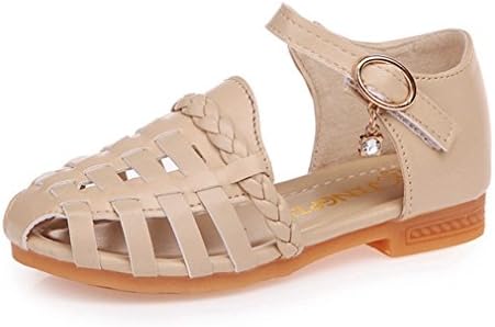 CYBLING Girls Fisherman Sandals Summer Closed-Toe Soft Outdoor Princess Flat Shoes (Toddler/Little Kid)
