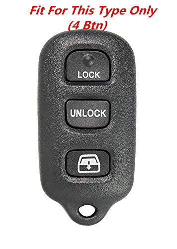 KAWIHEN Silicone Keyless Entry Smart Remote Key Fob Cover Protector For 1999-2009 Toyota 4Runner 2001-2007 Toyota Sequoia HYQ12BBX HYQ12BAN HYQ1512Y 1511A-12BBX 89742-35050 89742-0C010 89742-0C030 - Thumbnail 2